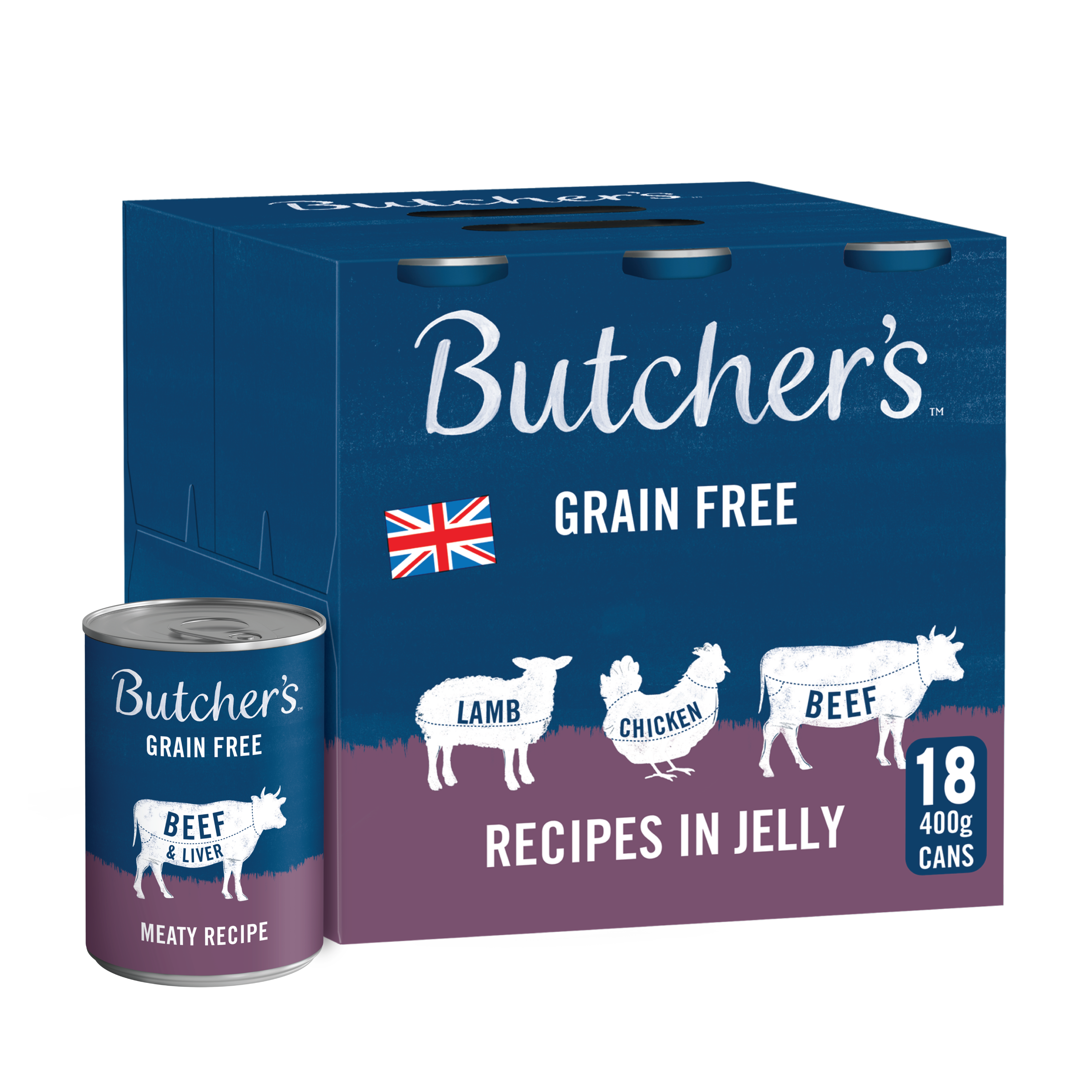 Butchers Meaty Recipe Wet Dog Cans - 18 x 400g